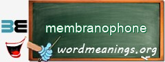 WordMeaning blackboard for membranophone